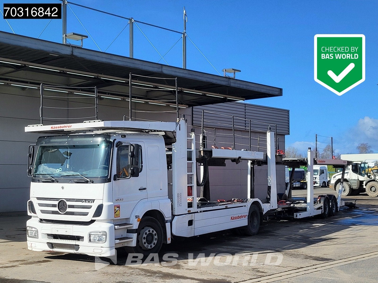Mercedes Axor 1833 4X2 Kassbohrer SSV-01 car transporter com, Achat, Entreprise, Mercedes-Benz, Cruise Control