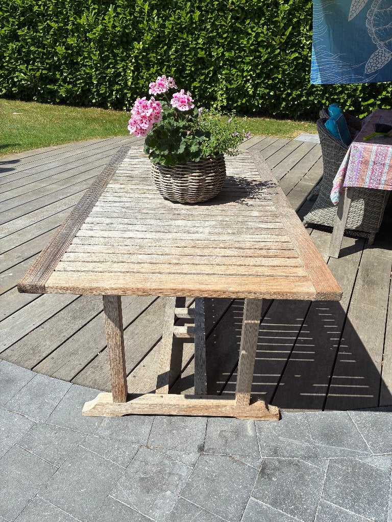 Table de jardin, Jardin & Terrasse, Enlèvement, Utilisé, Rectangulaire, Bois