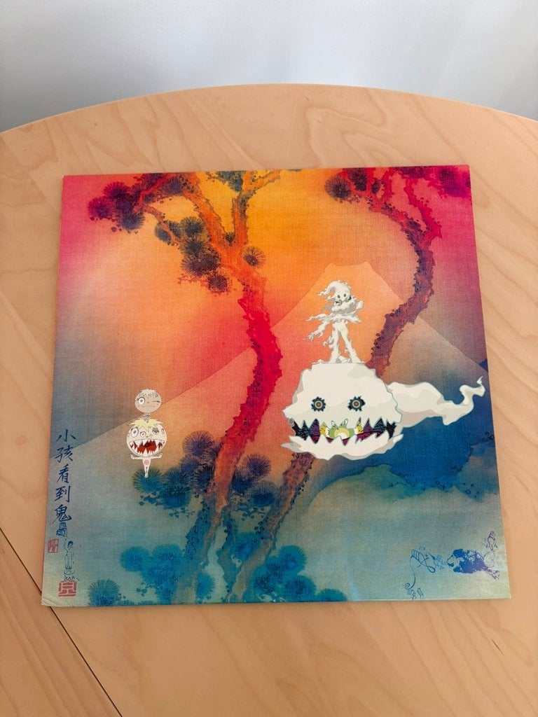 Vinyle Kanye West – KIDS SEE GHOSTS – Blue Vinyl, CD & DVD, Comme neuf, Enlèvement, Vinyle coloré, LP