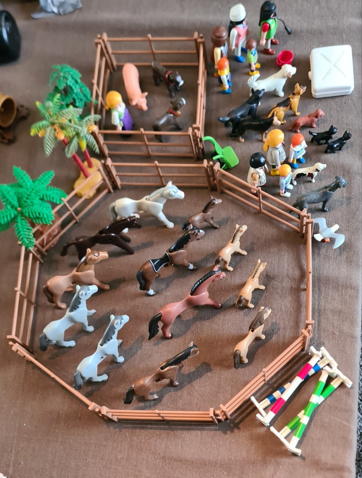 Playmobil set met paarden, Kinderen en Baby's, Ophalen