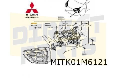Mitsubishi Eclipse Cross (2/21-) (GL3W) koplampglas Links (b, Neuf, -, -, Mitsubishi