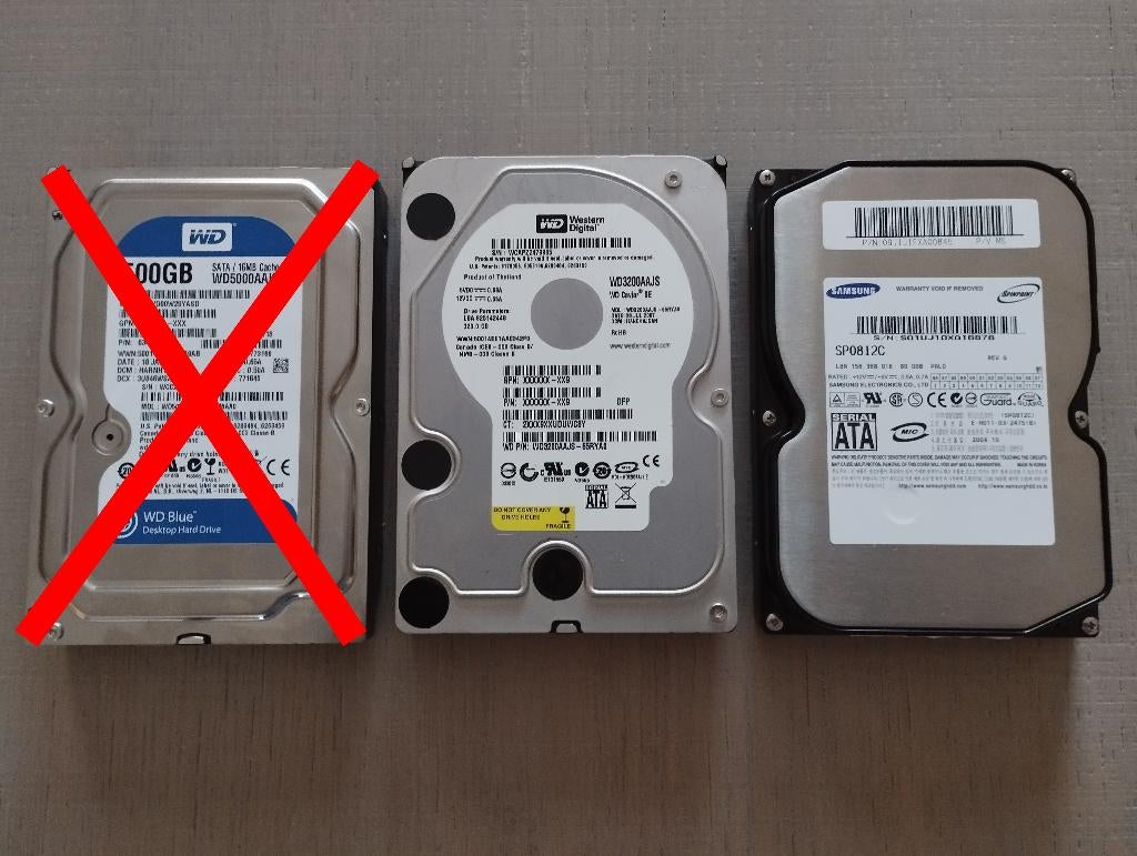 2 Disques dur HDD SATA 320GO et 80GO, Computers en Software, Harde schijven, Ophalen of Verzenden, Gebruikt, SATA, HDD