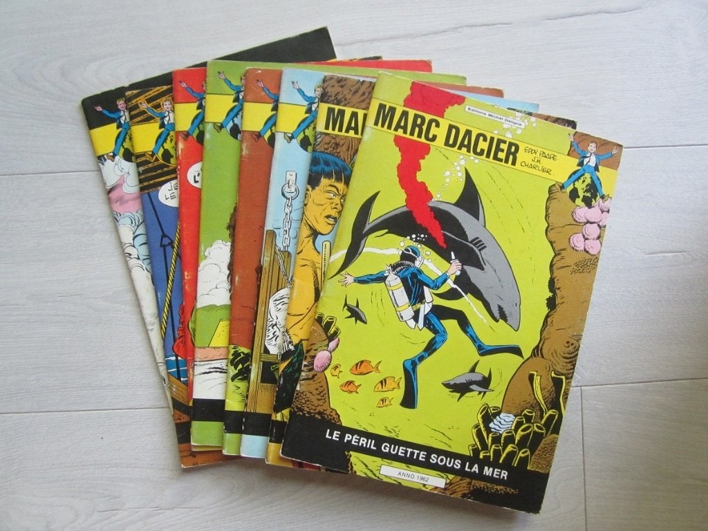Marc Dacier - 1e série N & B - Ed. Deligne - 7,50Eur / pièce, Boeken, Stripverhalen, Meerdere stripboeken, Ophalen of Verzenden