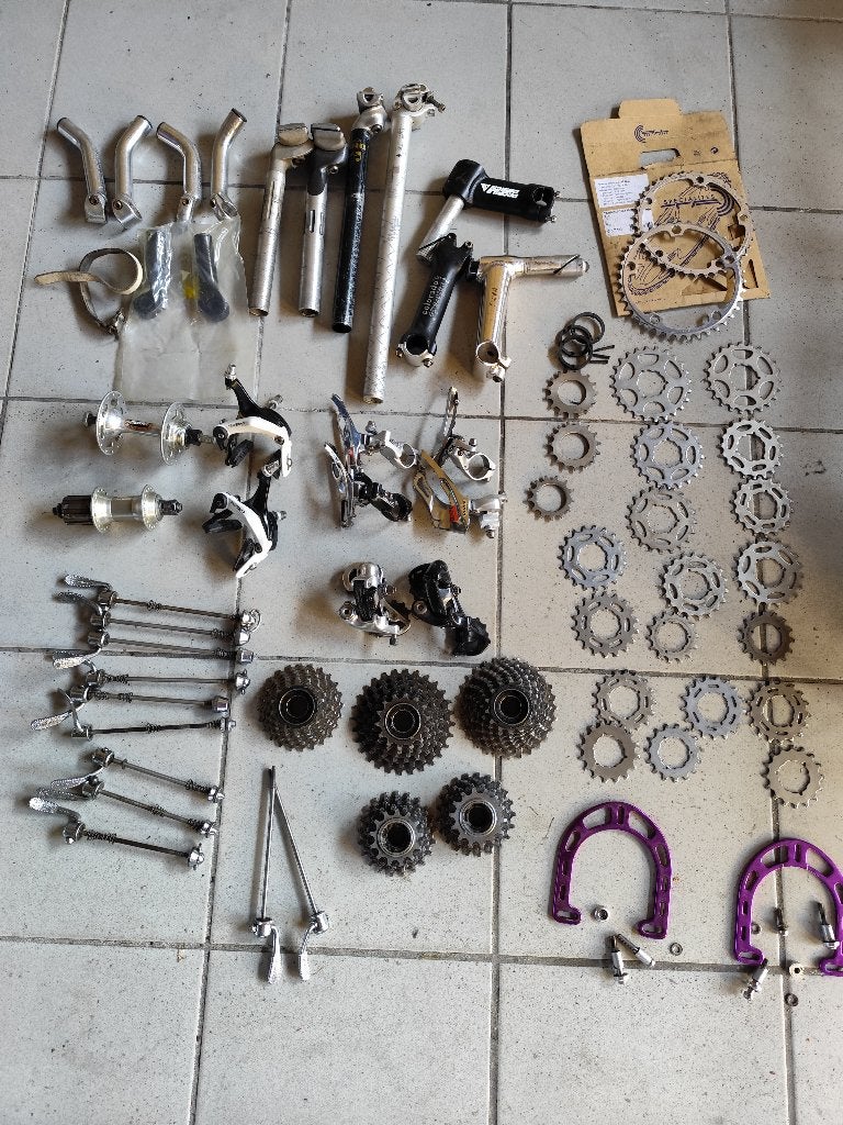 pièces de vélo anciennes, Overige merken, Enlèvement, Autres types, Aluminium
