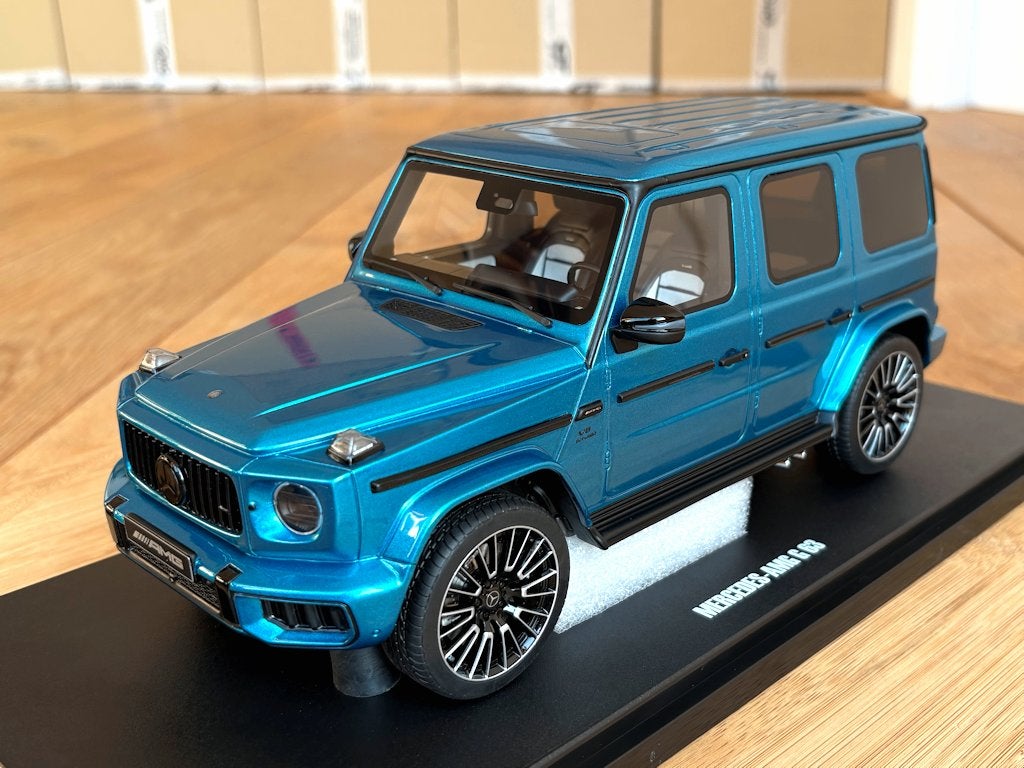 Mercedes G63 AMG blauw 1:18 GT Spirit GT925 nieuw in doos, Hobby & Loisirs créatifs, Voitures miniatures | 1:18, Enlèvement ou Envoi