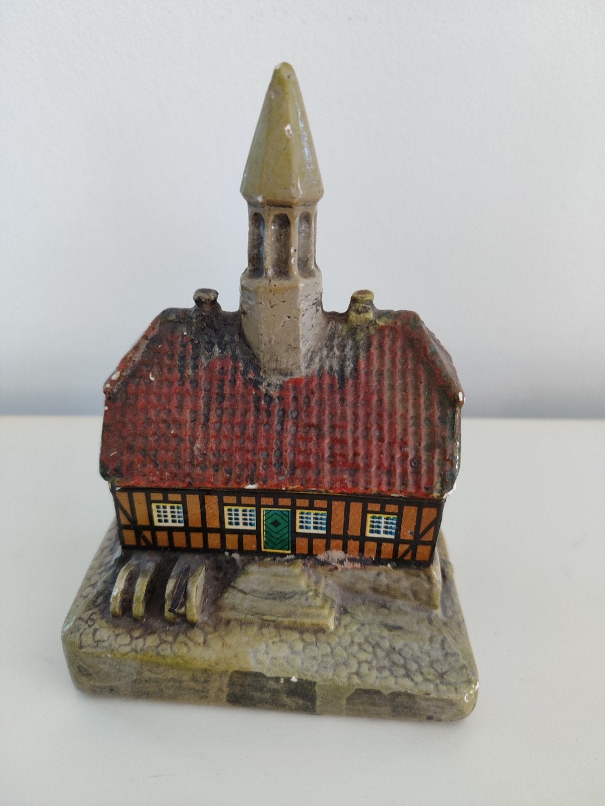 Deens Ebeltoft huisje antiek keramiek Denemarken miniatuur, Antiek en Kunst, Antiek | Keramiek en Aardewerk, Ophalen of Verzenden