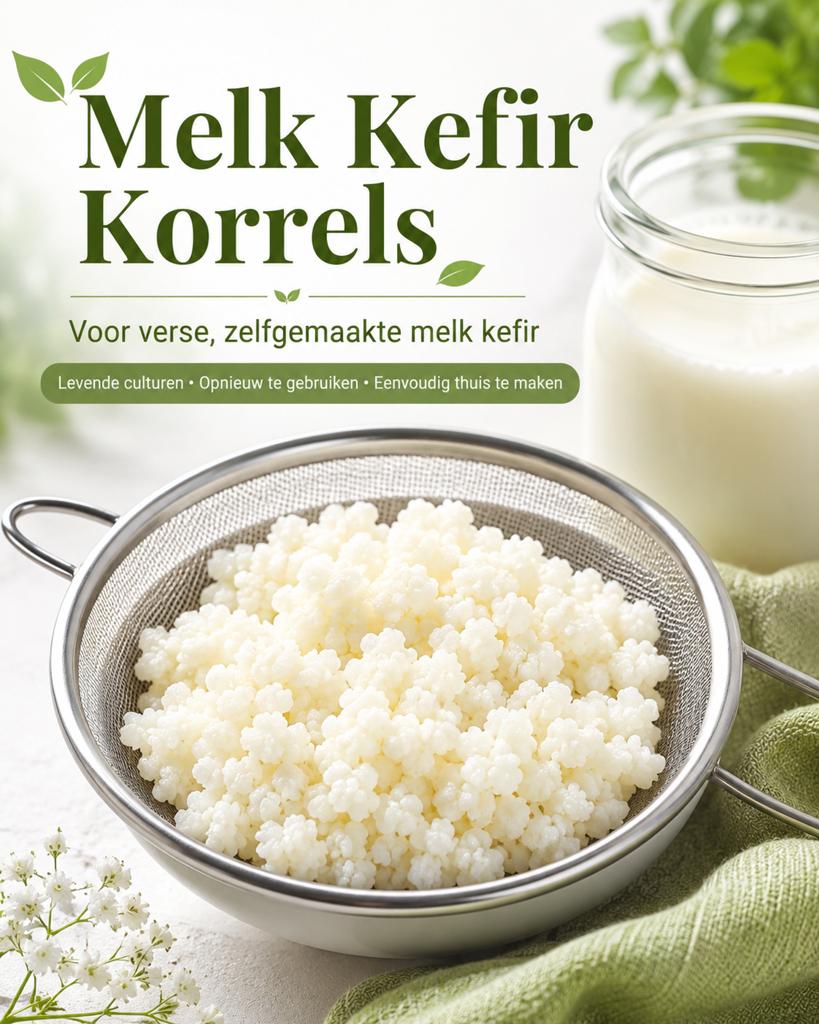 Melk kefir korrels/roosjes (per 40gr.), Diversen, Ophalen