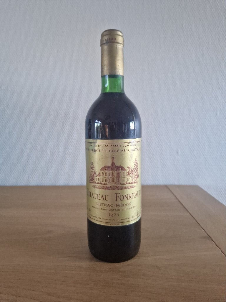 Château Fonreaud - 1974 - Listrac Médoc Grand Cru, Collections, Vins, Neuf, Enlèvement ou Envoi, Pleine, Vin rouge