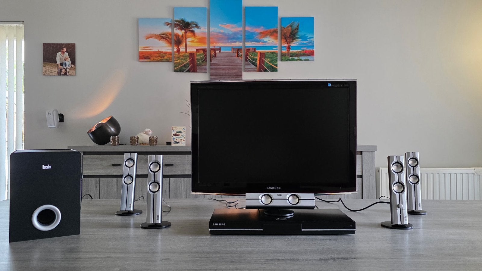 Samsung TV, Blu-ray speler & Hercules Surroundset, TV, Hi-fi & Vidéo, Télévisions, Utilisé, LCD, 60 à 80 cm, Full HD (1080p), Samsung