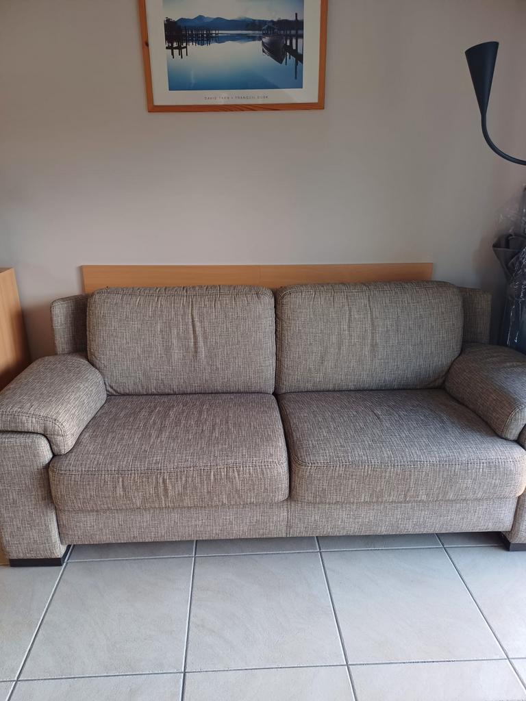 Zetel, Huis en Inrichting, Ophalen, Zo goed als nieuw, Tweepersoons, Rechte bank