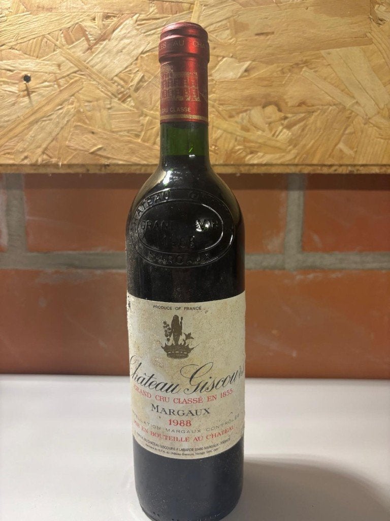 Chateau Giscours 1988 (Margaux) 3ième Grand Cru Classé, Verzamelen, Ophalen, Frankrijk, Zo goed als nieuw, Rode wijn