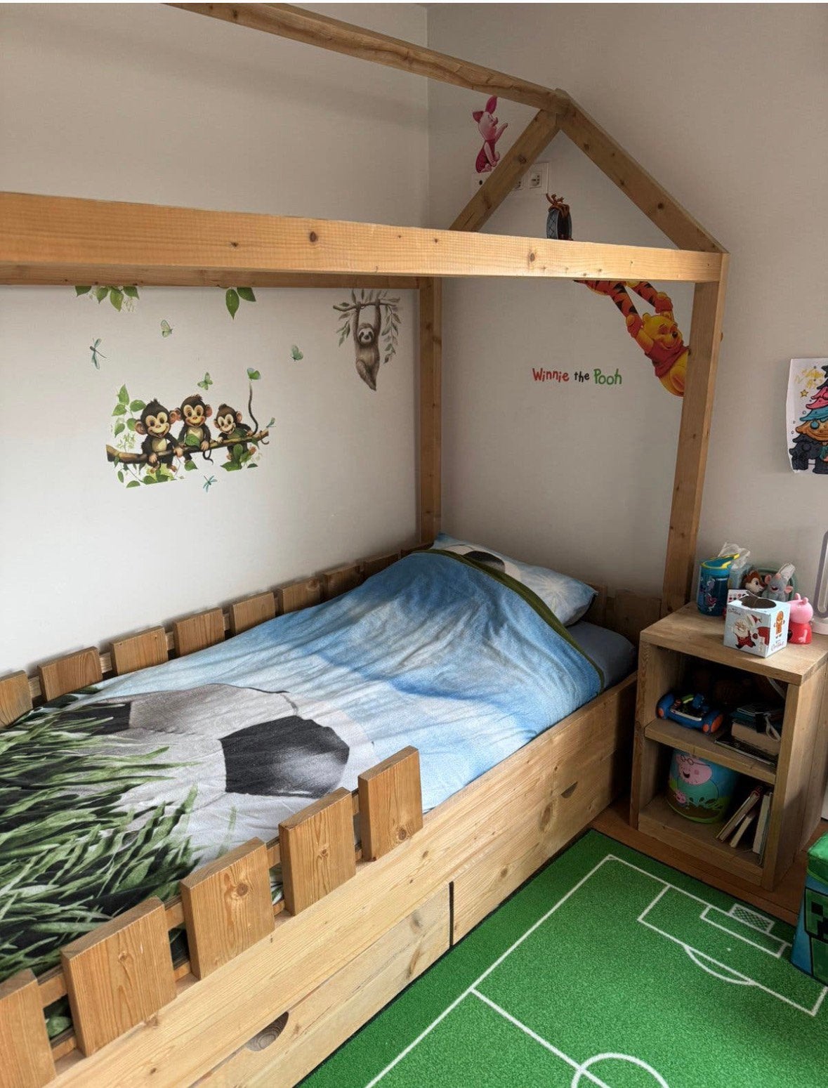 Eenpersoons bed meg toebehoren, Kinderen en Baby's, Ophalen, Gebruikt, Lattenbodem