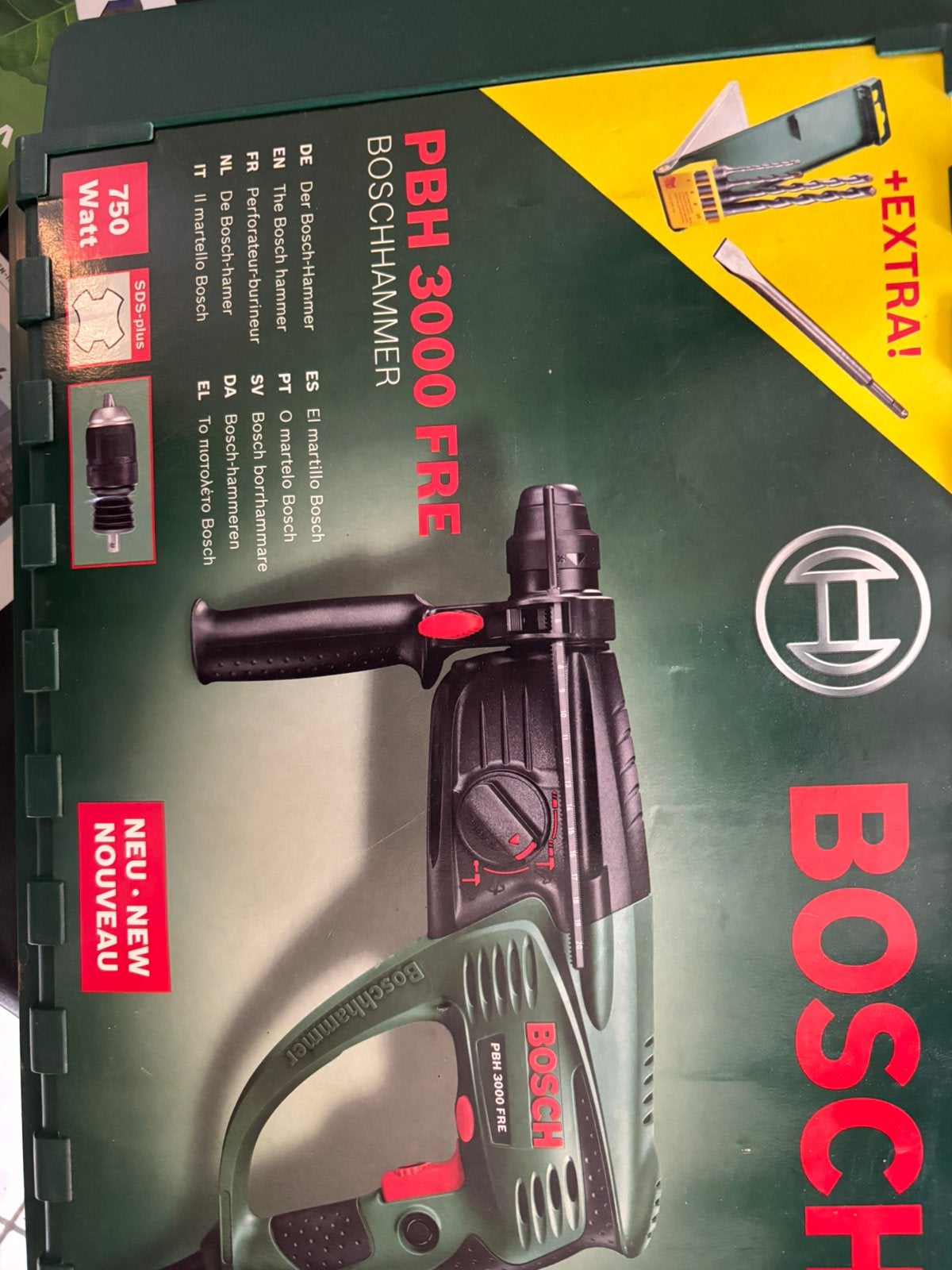Bosch klopboormachine nieuw!!!, Doe-het-zelf en Bouw, Gereedschap | Boormachines, Ophalen, Zo goed als nieuw
