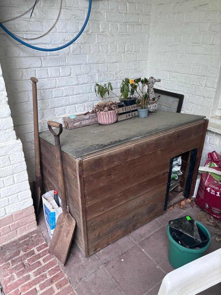 houten hondenhok (middelgrote/ grote hond), Ophalen, 65 tot 100 cm, Hondenhok, 110 cm of meer