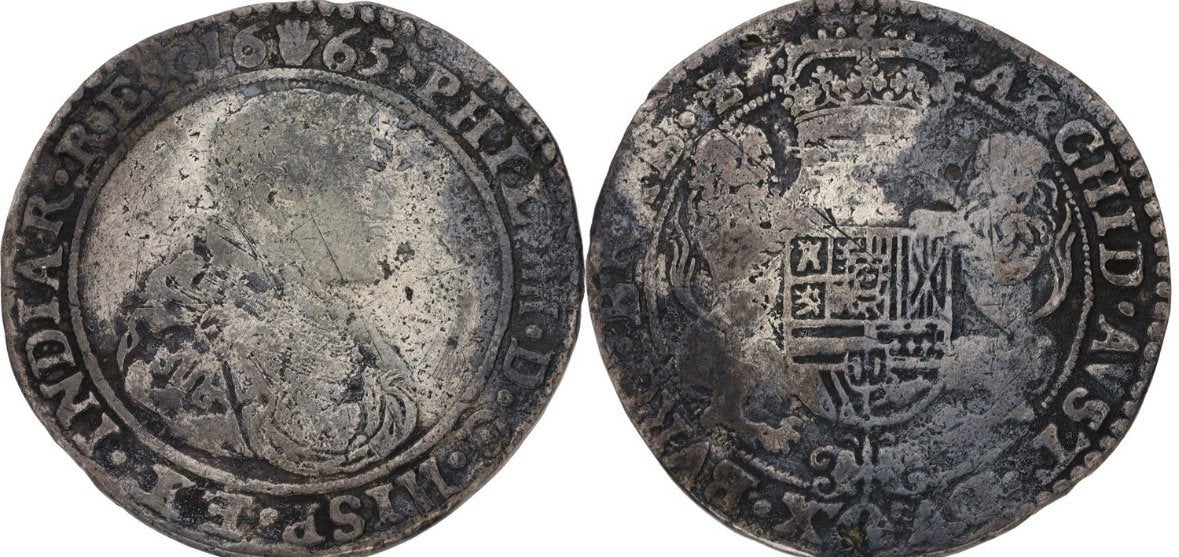 Zilveren Ducaton - Filips IV Antwerpen, Ophalen of Verzenden