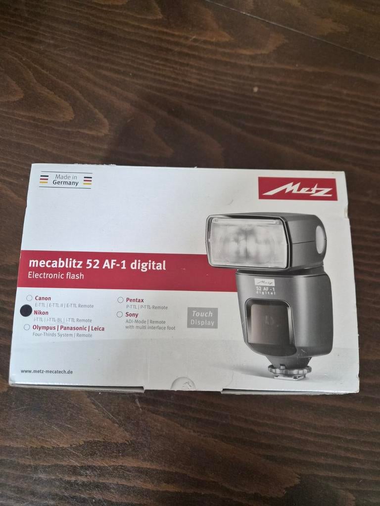 Metz mecablitz 52 AF-1 digital / Nikon, Audio, Tv en Foto, Ophalen, Metz