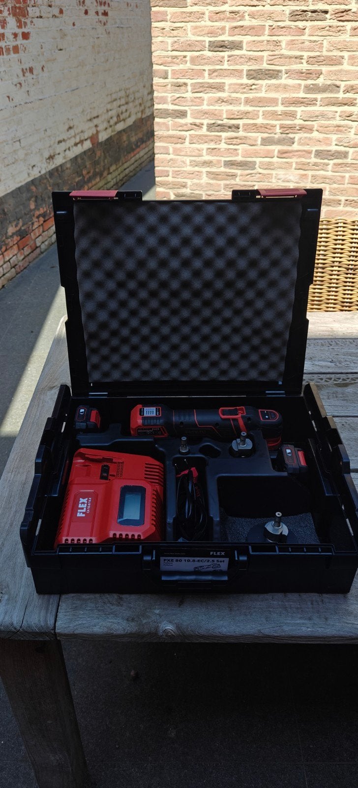 Flex polijstmachine + toebehoren, Ophalen, Zo goed als nieuw
