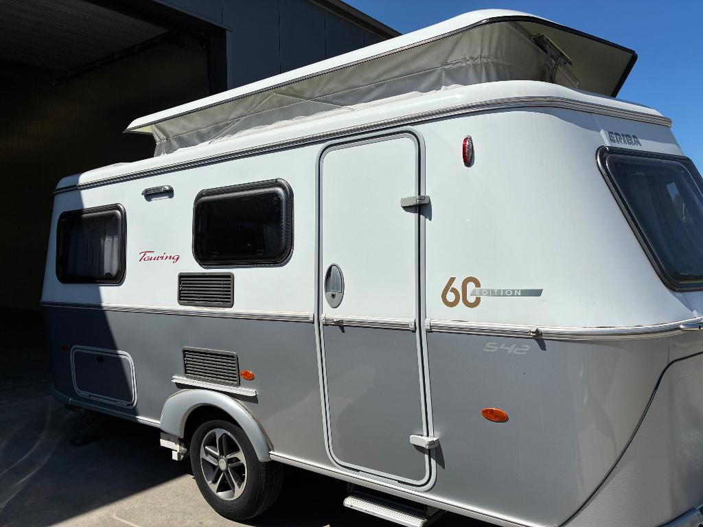 Eriba troll touring 542 Mover auvent, Caravanes & Camping, Caravanes, 2 lits séparés, Particulier, Jusqu'à 3, Siège de train