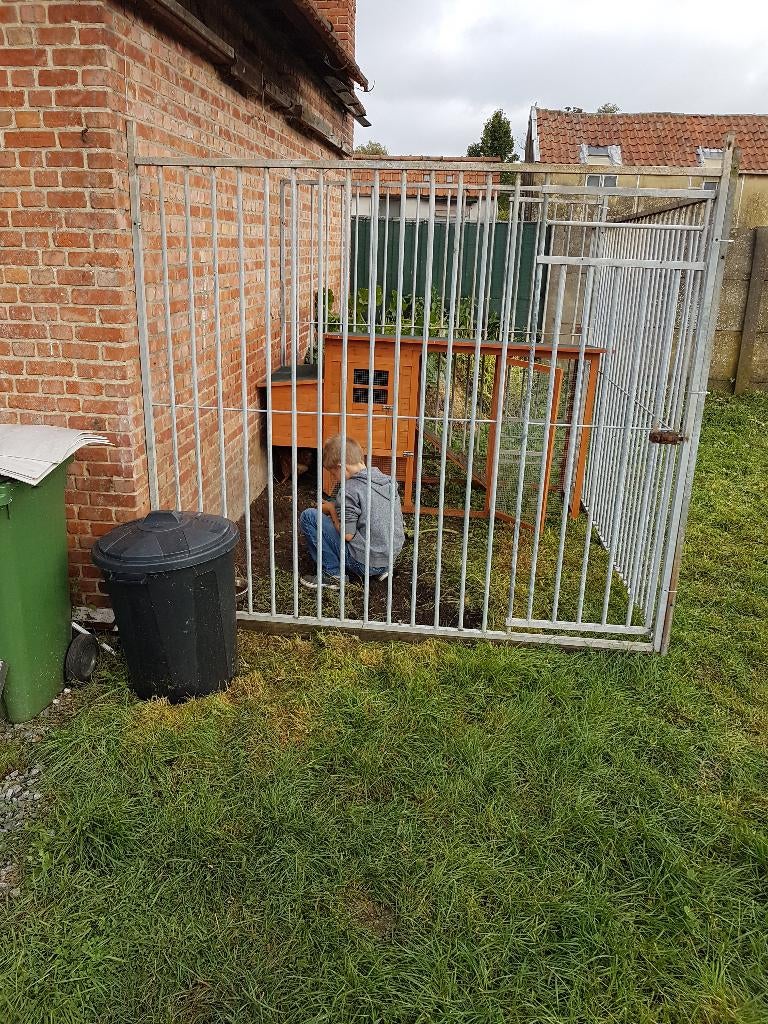 Honderen metaal, Dieren en Toebehoren, Ophalen, Gebruikt, 100 cm of meer, Hondenhok
