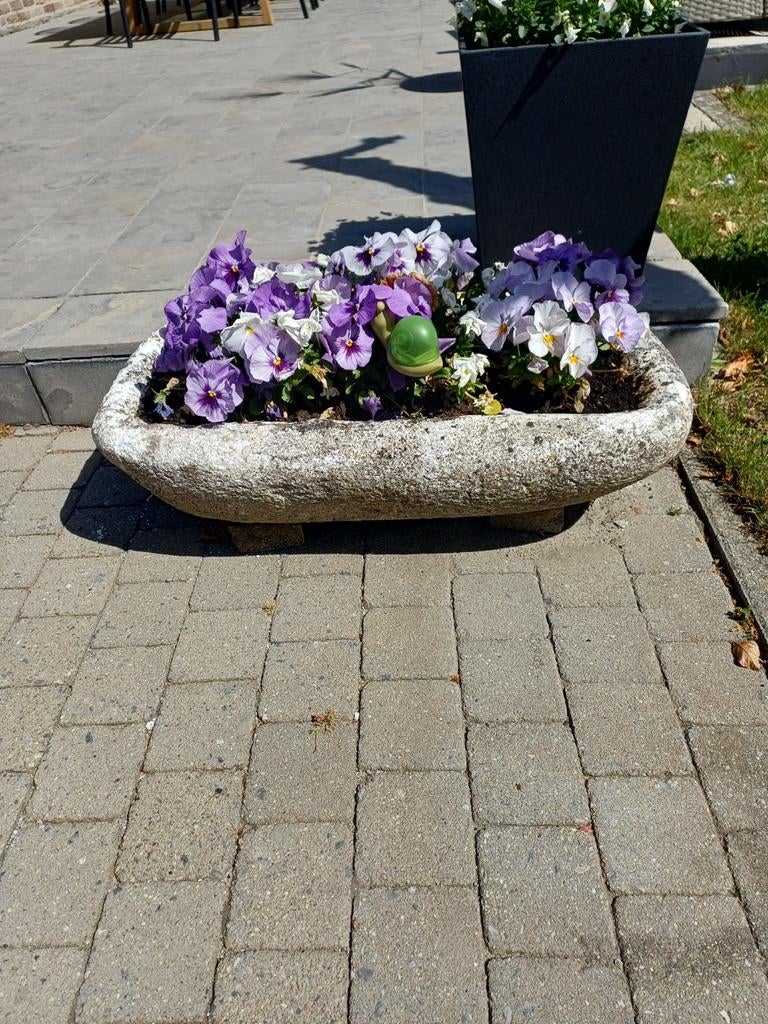 Abreuvoir, bac à fleurs, berceau, Jardin & Terrasse, Enlèvement, Utilisé, Pierre, Autres types