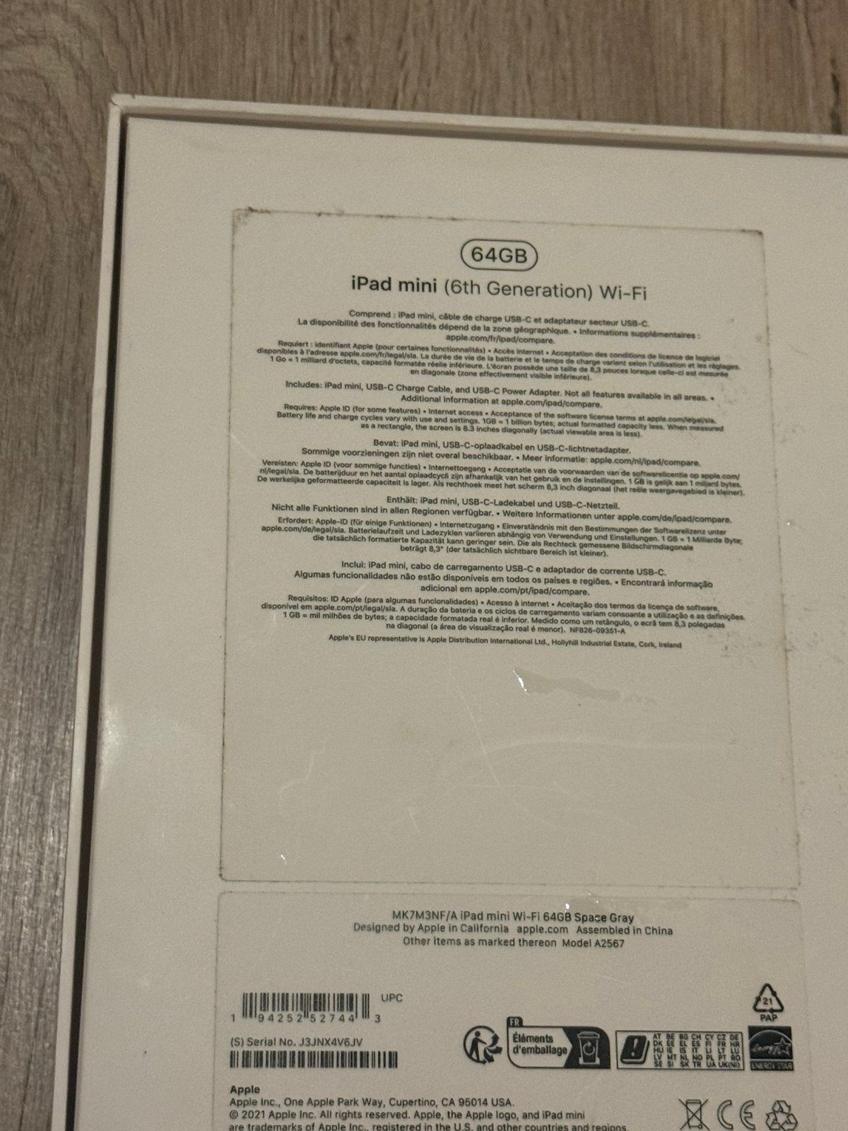 IPad mini 6 te koop (defect scherm), Ophalen, Gebruikt, Zwart, 64 GB