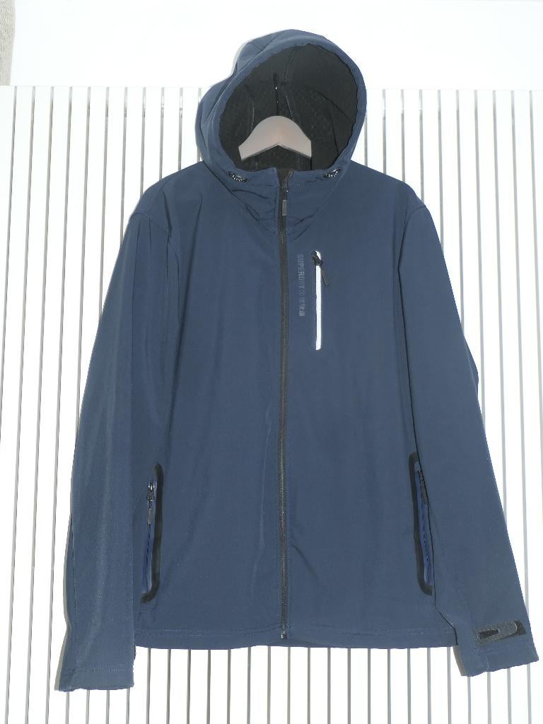 Softshelljas Superdry XL, Blauw, SuperDry, Maat 56/58 (XL), Ophalen of Verzenden