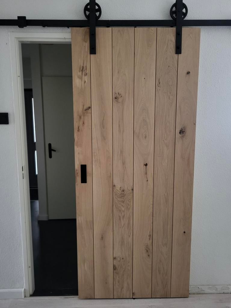 Schuifdeur/loftdeur/barndeur/douglas/massief eiken OP MAAT, Doe-het-zelf en Bouw, Deuren en Vliegenramen, Ophalen of Verzenden