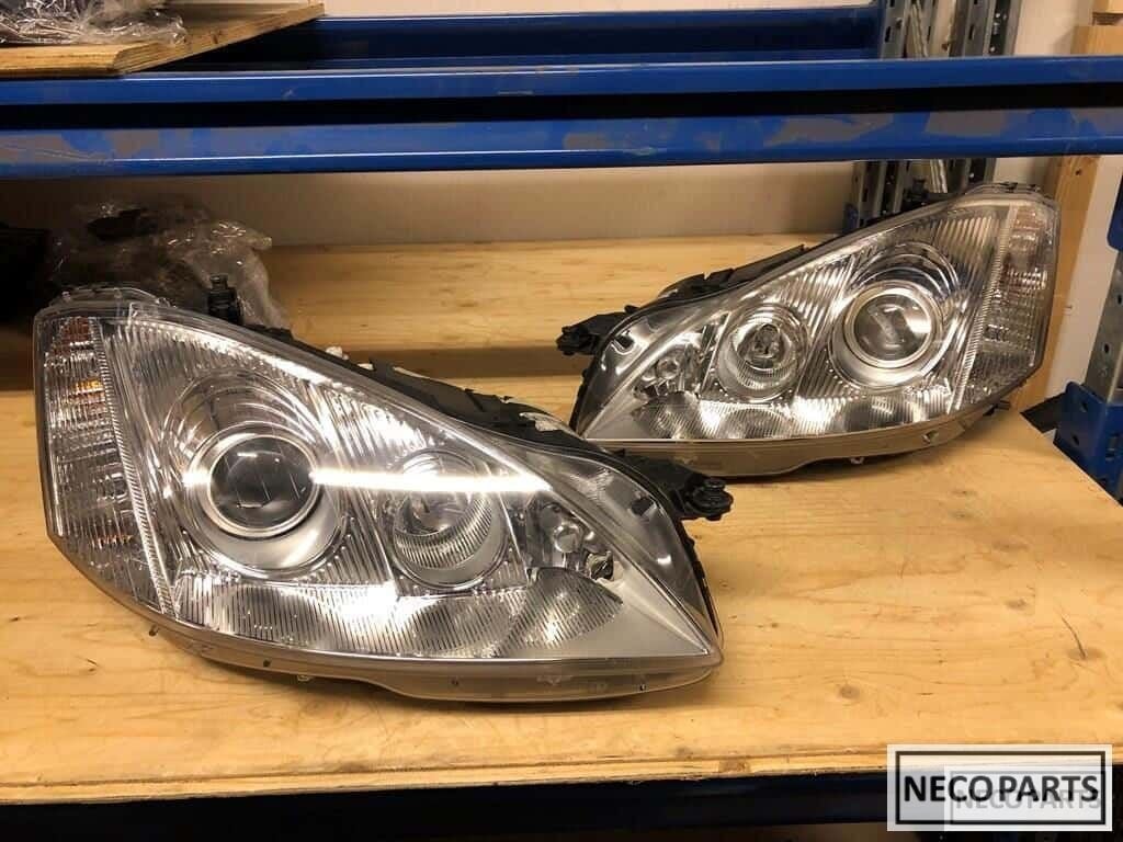 S klasse w221 xenon led koplamp origineel links en rechts, Gebruikt, -, Ophalen of Verzenden, -