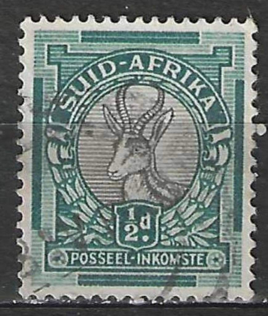 Afrique du Sud 1926 - Yvert 19 - Antelope - 1/2 p. (ST), Timbres & Monnaies, Timbres | Afrique, Affranchi, Afrique du Sud, Envoi
