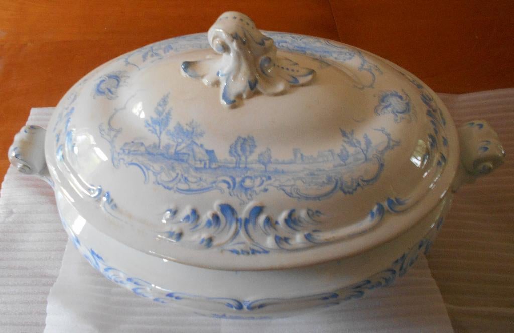 Vintage soeppan, Antiek en Kunst, Antiek | Porselein, Ophalen