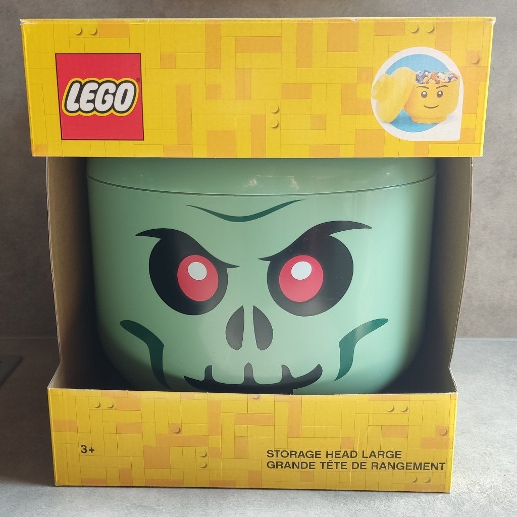 lego opberghoofd skelet groot, Ophalen of Verzenden, Zo goed als nieuw, Complete set, Lego