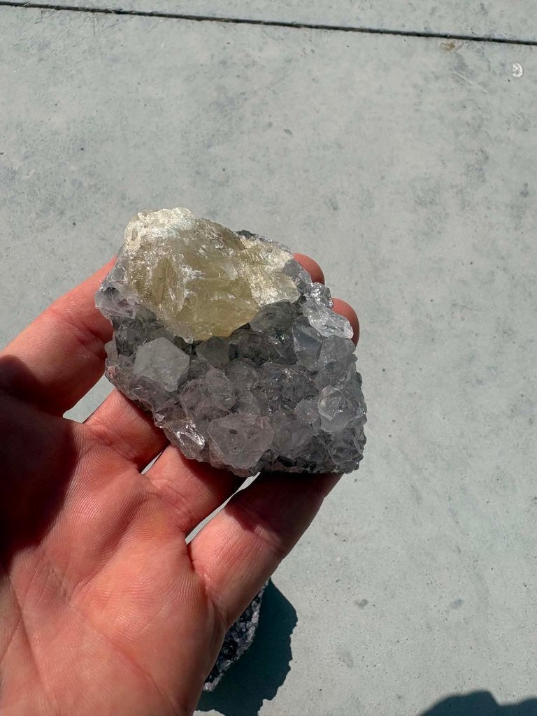 Brazil amethist cluster, Ophalen of Verzenden, Mineraal