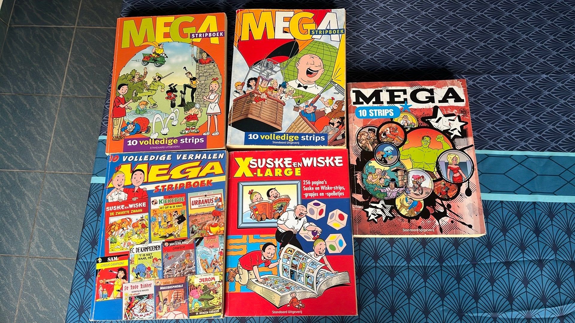 5 stuks Mega stripboek en suske en wiske XL, Boeken, Meerdere stripboeken, Ophalen, Gelezen