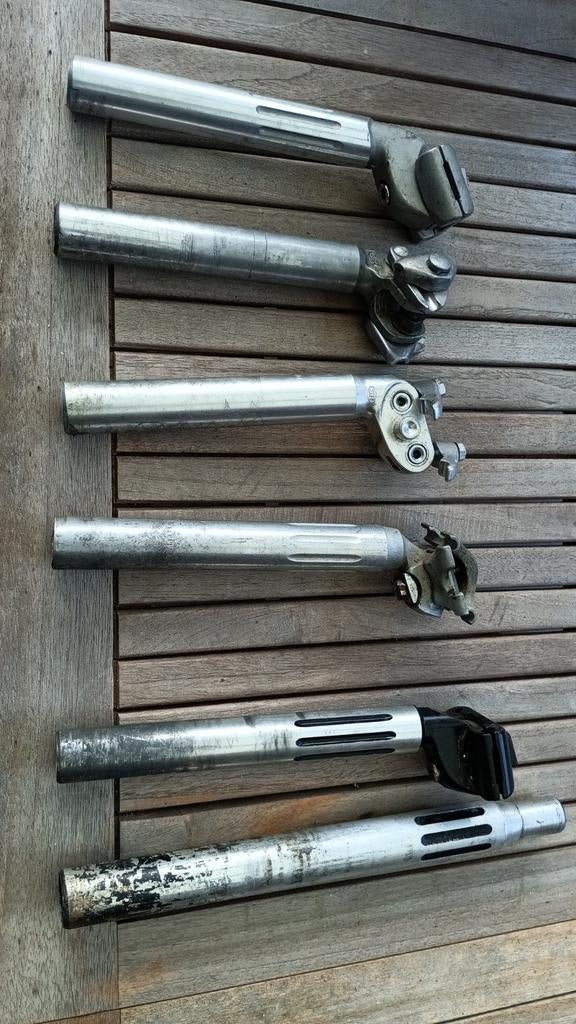 Zadelpennen stalen koersfiets campagnolo 3ttt..., Fietsen en Brommers, Ophalen