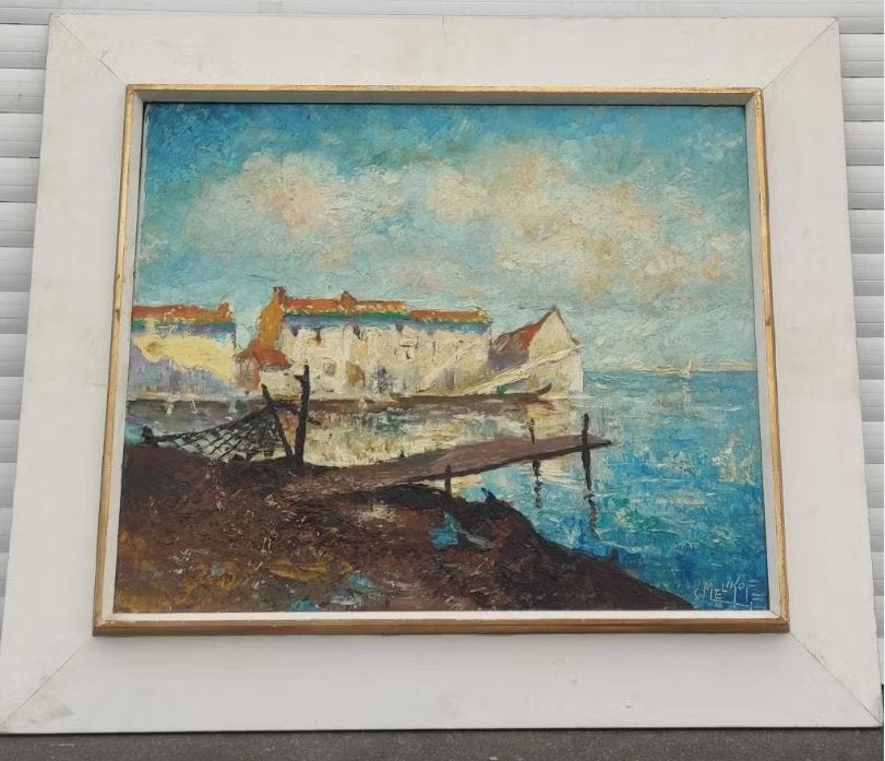 huile sur toile marine signe charles melikoff, Enlèvement ou Envoi, Toile