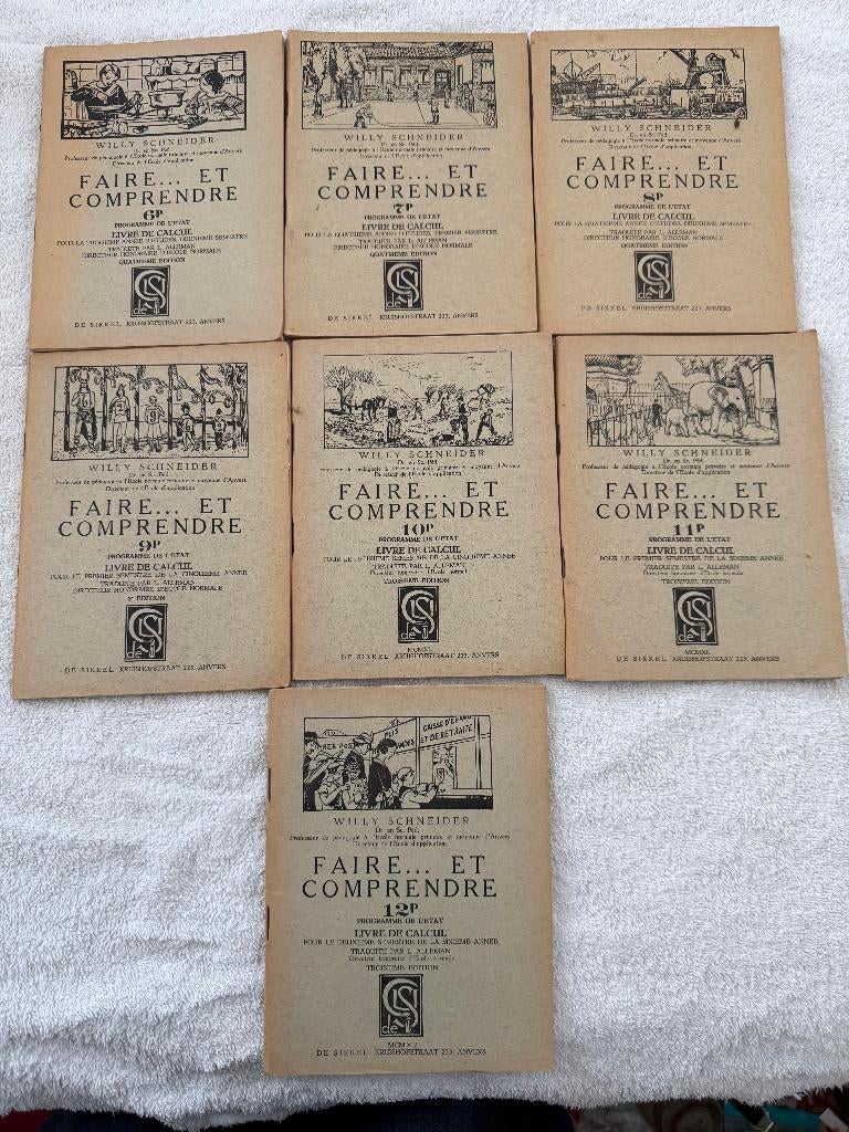 SCHOOL: „DOE... EN BEGRIJP” -Schneider - De Sikkel, lot, Verzenden, Geschiedenis