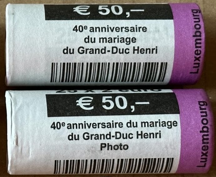 Luxemburg 2 euro rollen 2021 Groothertog Jean, Timbres & Monnaies, Monnaies | Europe | Monnaies euro, Enlèvement ou Envoi, Luxembourg