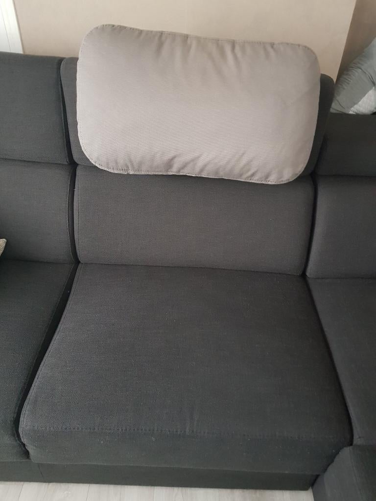 Hoofdkussen voor zetel, Huis en Inrichting, Ophalen, Zo goed als nieuw, Grijs, Rechthoekig