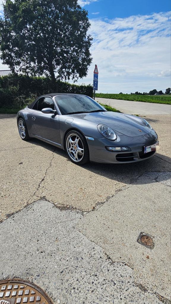 Porsche Carrera. S 997 2005 3,8cc, Auto's, Porsche, Zwart, Cabriolet, Handgeschakeld, Particulier