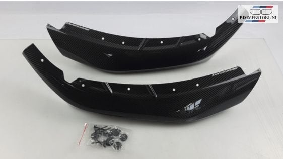 M Performance Carbon voorbumper lip spoiler set nieuw BMW 3, Neuf, -, Origine de la pièce connue, Haillon arrière