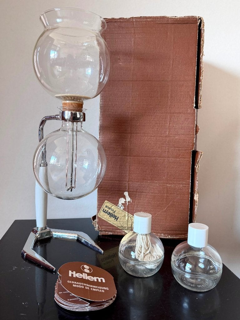 Vintage Hellem Koffiezet met Originele Doos, Ophalen of Verzenden