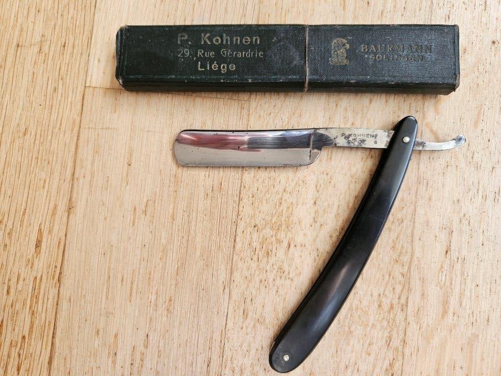 Rasoir coupe-choux Baurmann Soligen, P. Kohnen Liège vintage, Enlèvement ou Envoi