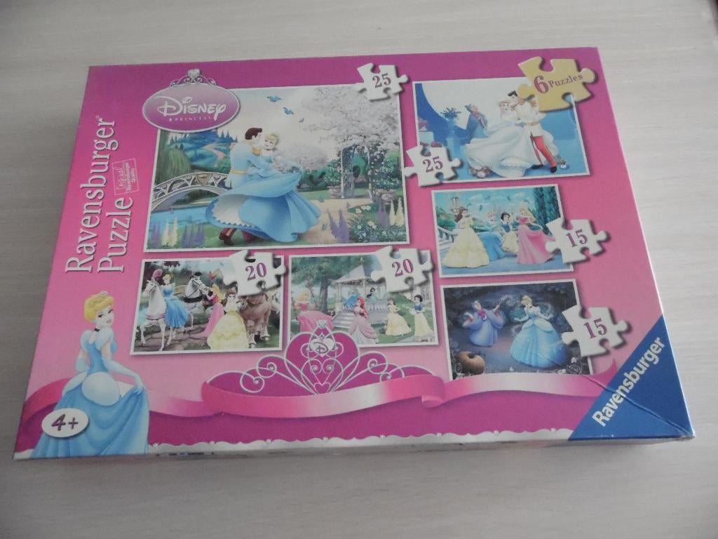 6 PUZZLES CENDRILLON     RAVENSBURGER, Enlèvement ou Envoi, 10 à 50 pièces, Comme neuf, 4 à 6 ans