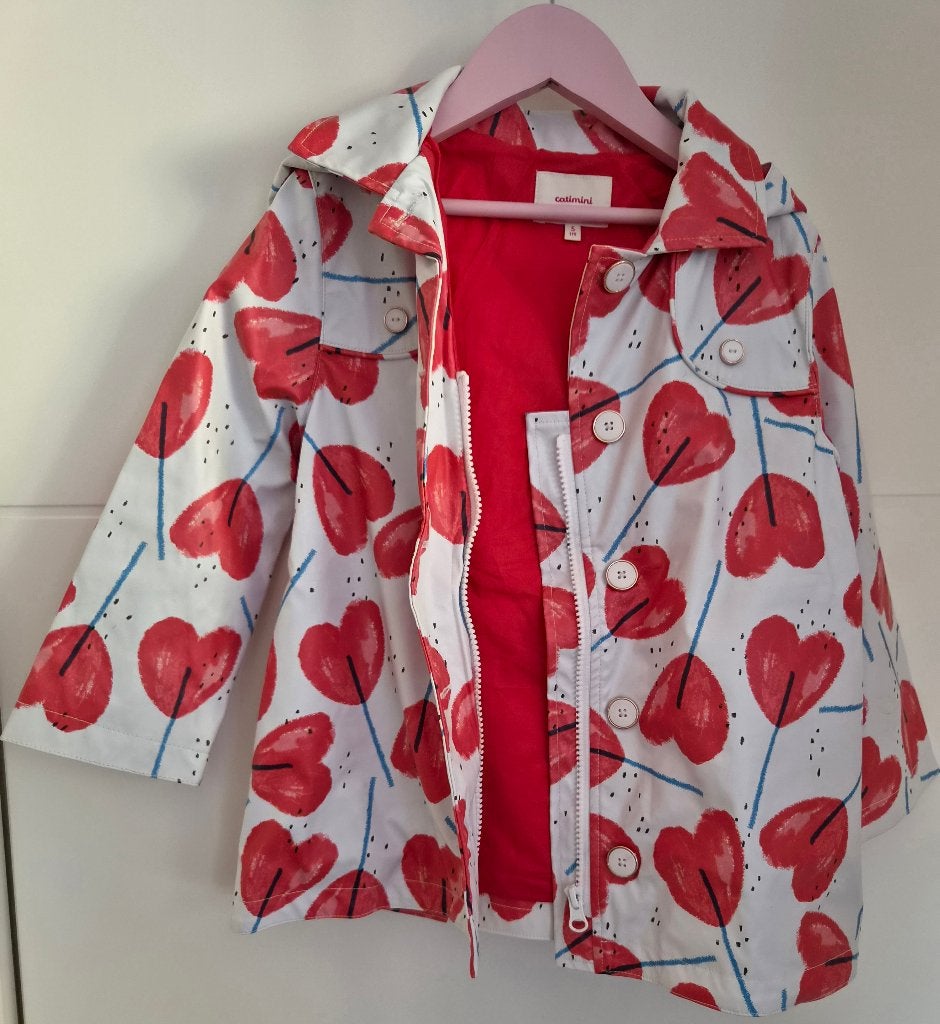 Imperméable / Trench à capuche fille CATIMINI 5 ans – Doublé, Enfants & Bébés, Catimini, Comme neuf, Enlèvement, Fille
