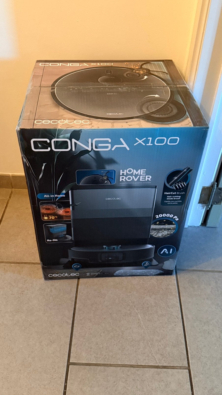 Cecotec Conga X100 robotstofzuiger officiële garantie, Huis en Inrichting, Ophalen of Verzenden, Zo goed als nieuw