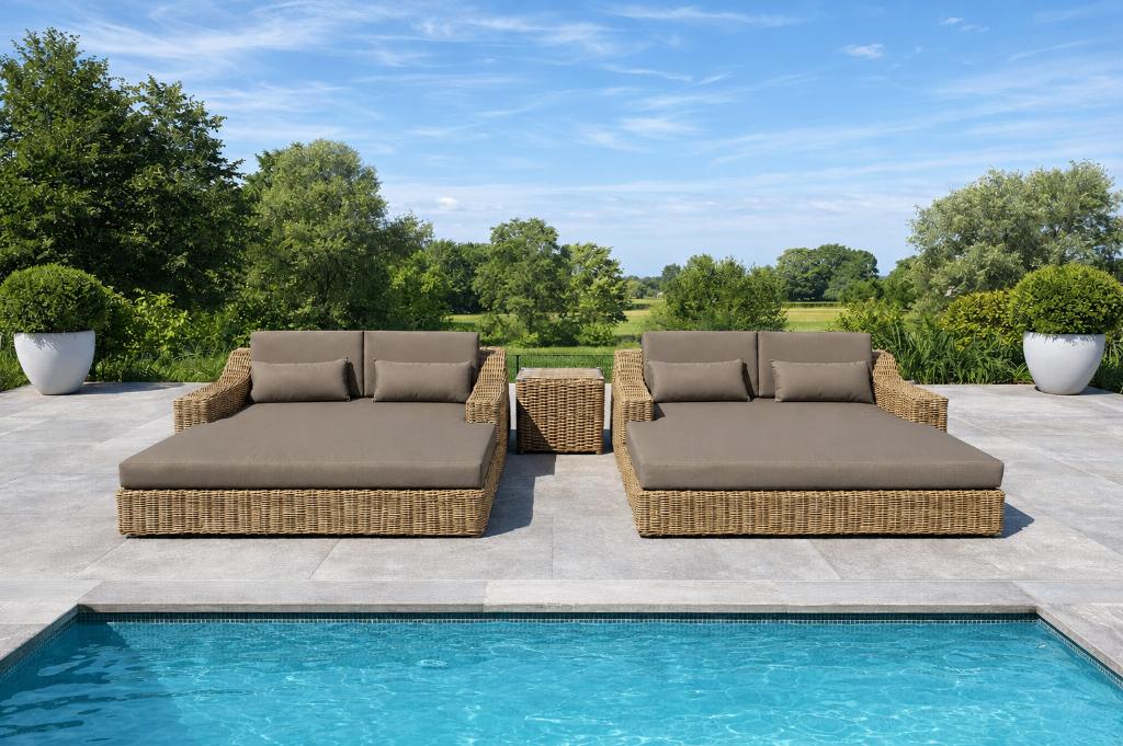 Luxe royale duo ligbedden strand loungers, Ophalen of Verzenden, Nieuw