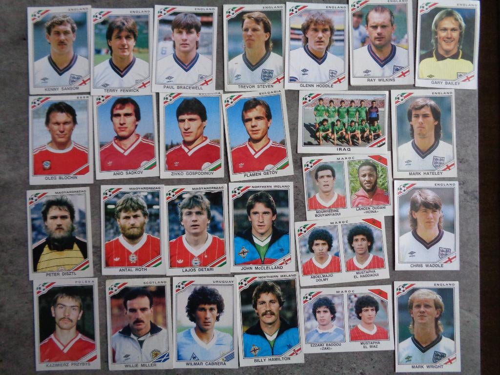 PANINI voetbal stickers WK 86 MEXICO 1986 world cup 26X, Verzenden, Zo goed als nieuw