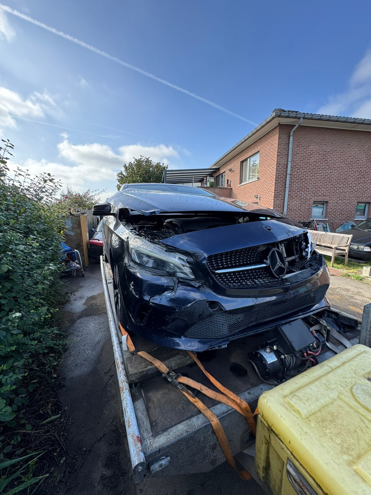 Mercedes classe a180 2017 accidenté, a réparer ou pour pièce, 90 kW, Classe A, Achat, Noir