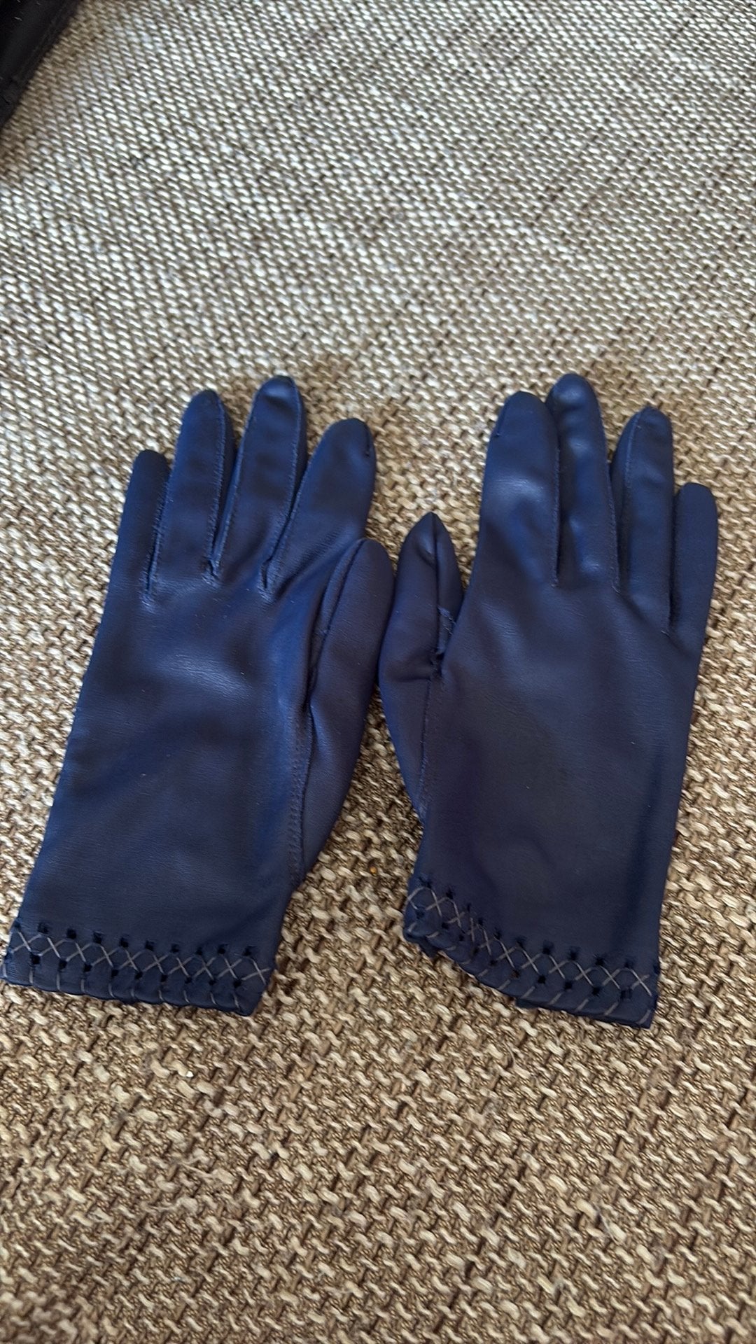 Blauwe handschoenen, Ophalen of Verzenden, Gedragen, Maat 36 (S), Handschoenen