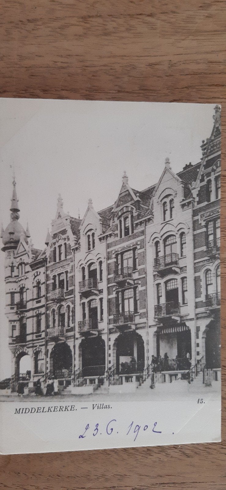 MIDDELKERKE les villas de la digue ZEEDIJK 1902, Collections, Cartes postales | Belgique, Enlèvement ou Envoi